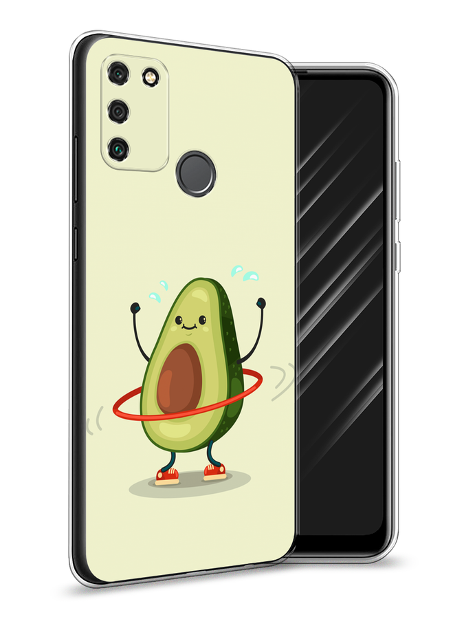 

Чехол Awog на Honor 9A "Авокадо с обручем", Бежевый, 612350-10