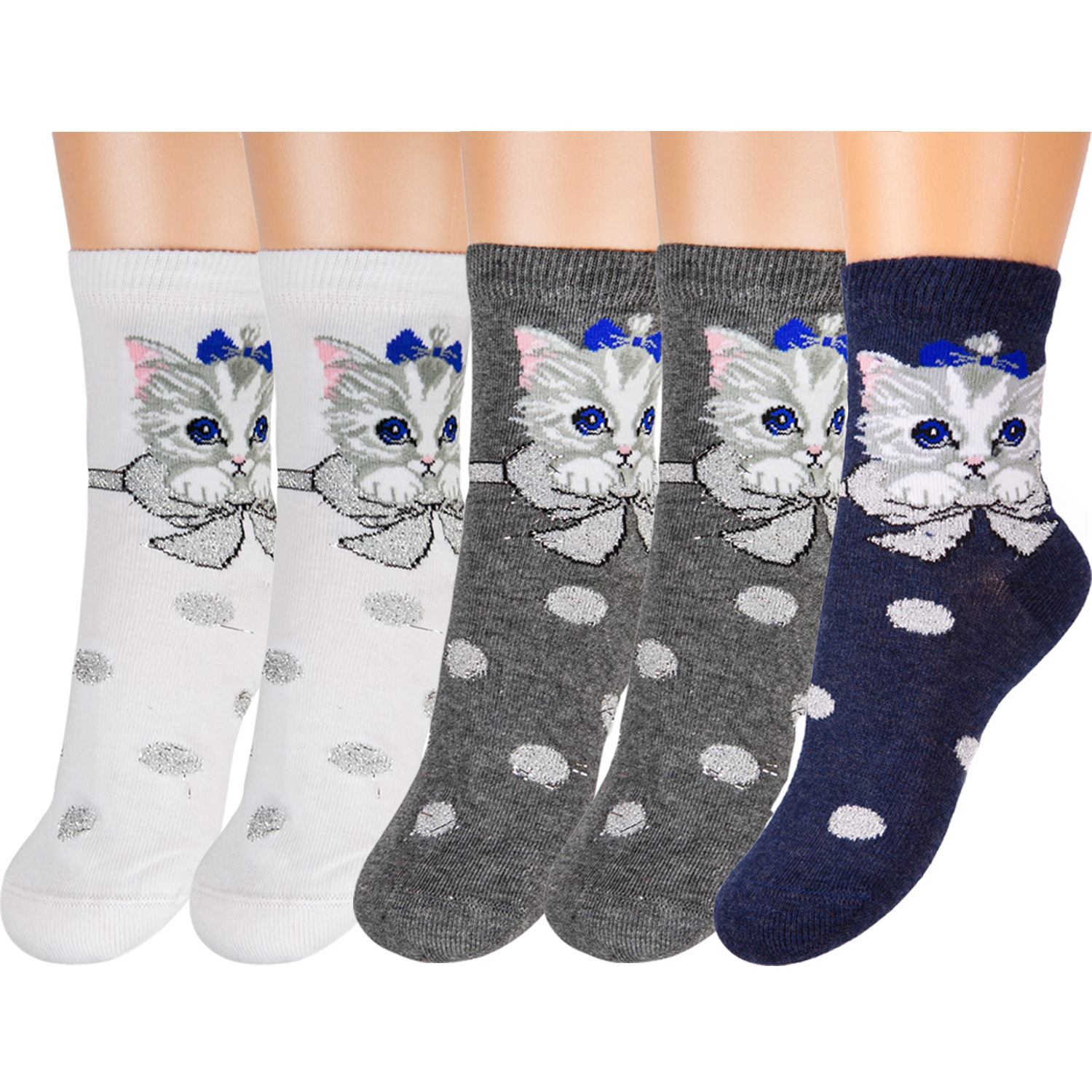 

Носки детские для девочек Rusocks 5-Д3-13030 разноцветные размер 16-18, 5-Д3-13030