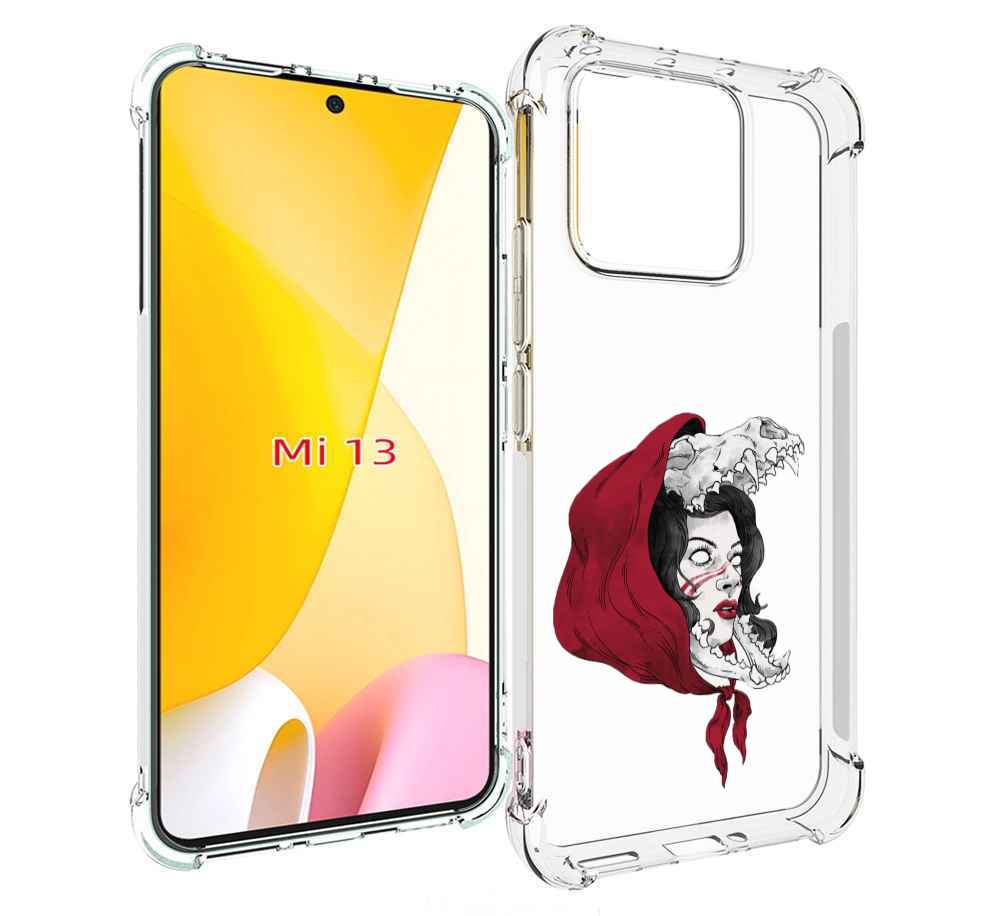 

Чехол MyPads Красная шапочка и волк женский для Xiaomi 13, Прозрачный, Tocco