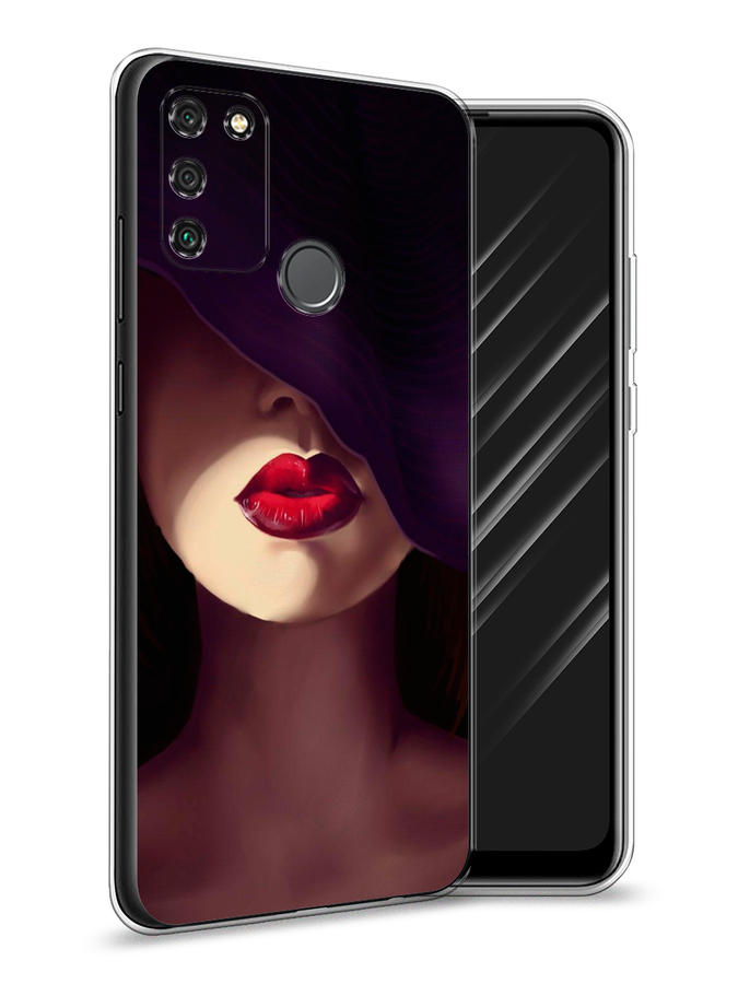 

Чехол Awog на Honor 9A "Красные губы", Черный;бежевый;красный, 612350-7