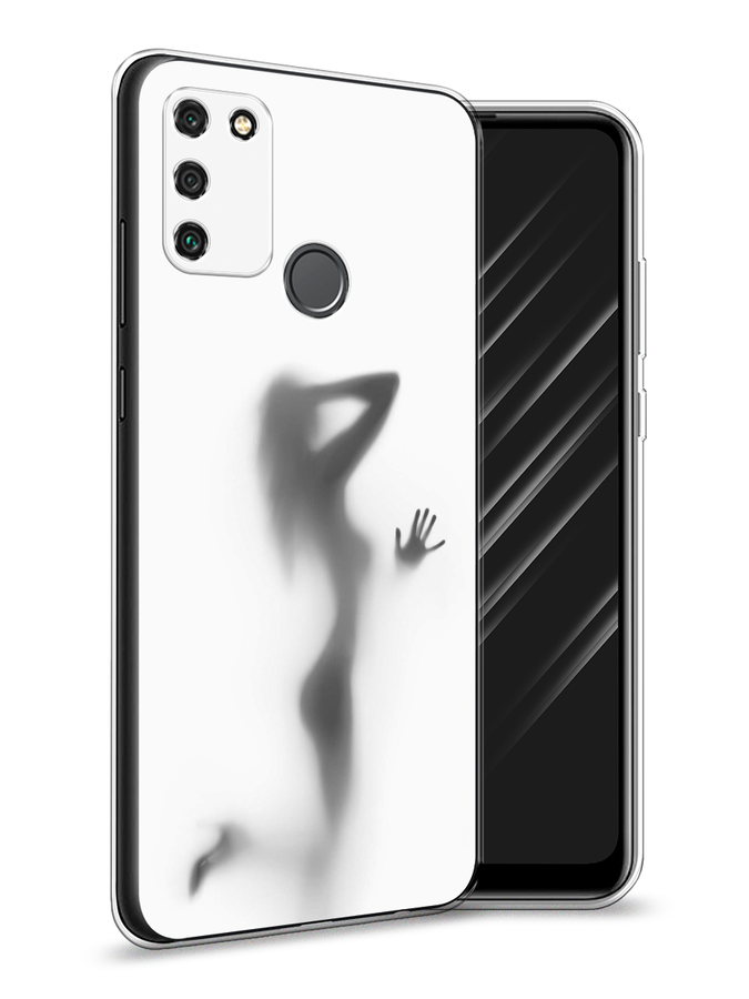 

Чехол Awog на Honor 9A "Стекло в душе", Белый;серый;черный, 612350-7