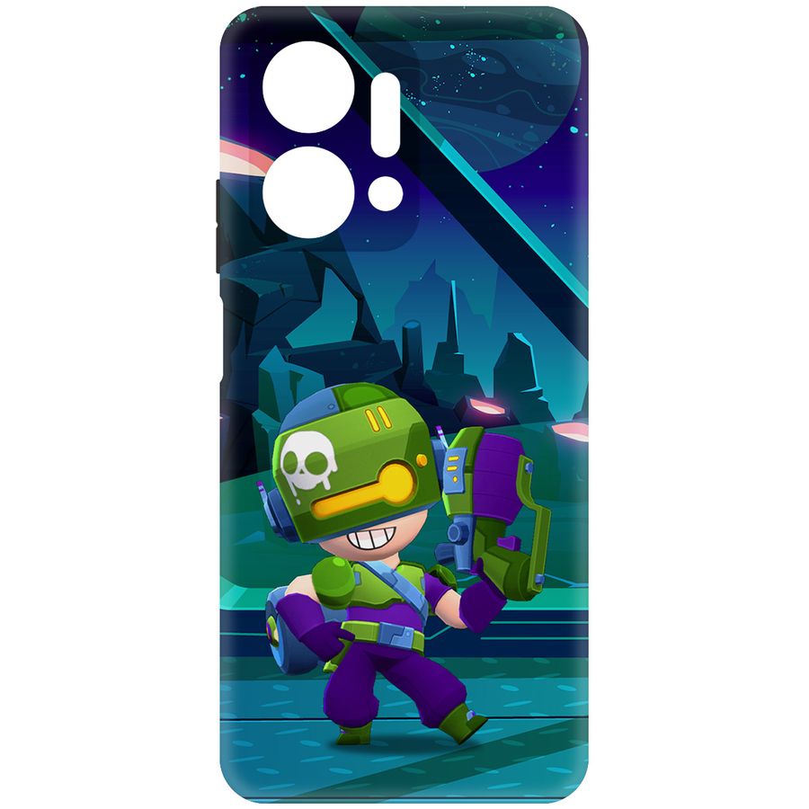 

Чехол-накладка Krutoff Brawl Stars - Контрабандистка Пенни для Honor X7a Plus, Черный