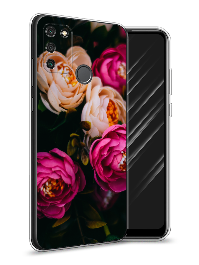 

Чехол Awog на Honor 9A "Розовые пионы на черном", Розовый;черный, 612350-8