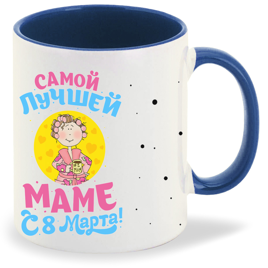 

Кружка CoolPodarok Самой лучшей маме с 8 марта, Самой лучшей маме с 8 марта