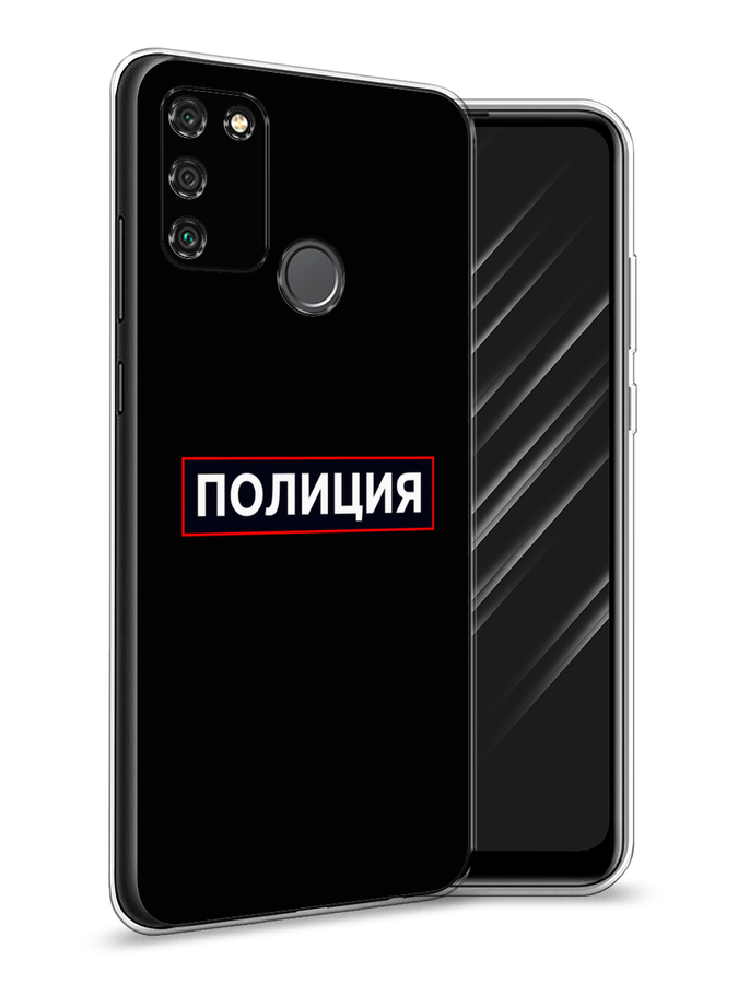 

Чехол Awog на Honor 9A "Police logo", Черный;белый;красный, 612350-5