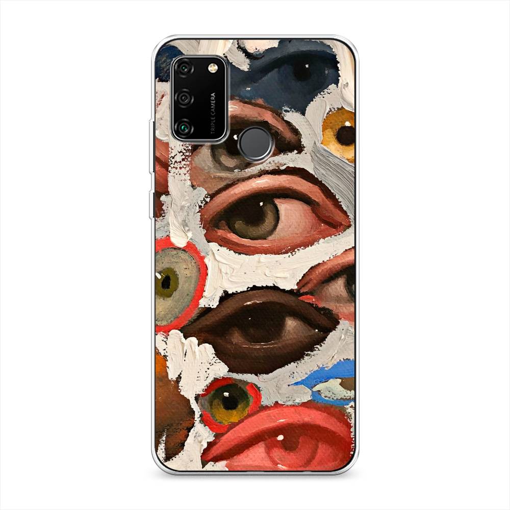 фото Чехол awog "глаза масляная живопись" для honor 9a