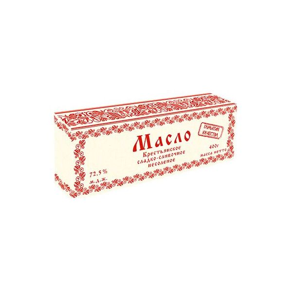

Сладкосливочное масло несоленое Лав Продукт Крестьянское 72,5% БЗМЖ 500 г
