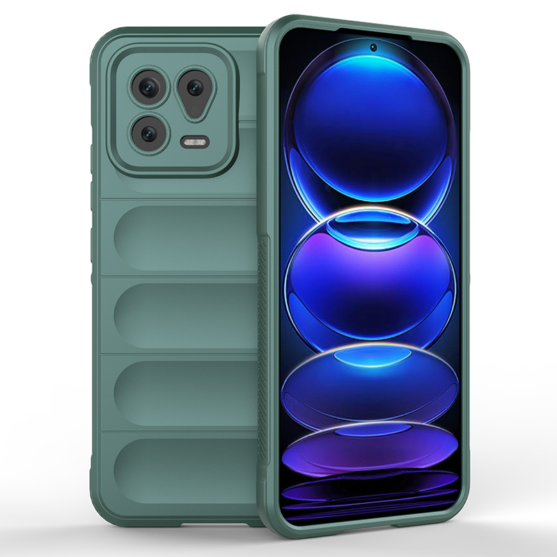 

Противоударный чехол Flexible Case для Xiaomi 13, зеленый, Flexible Case