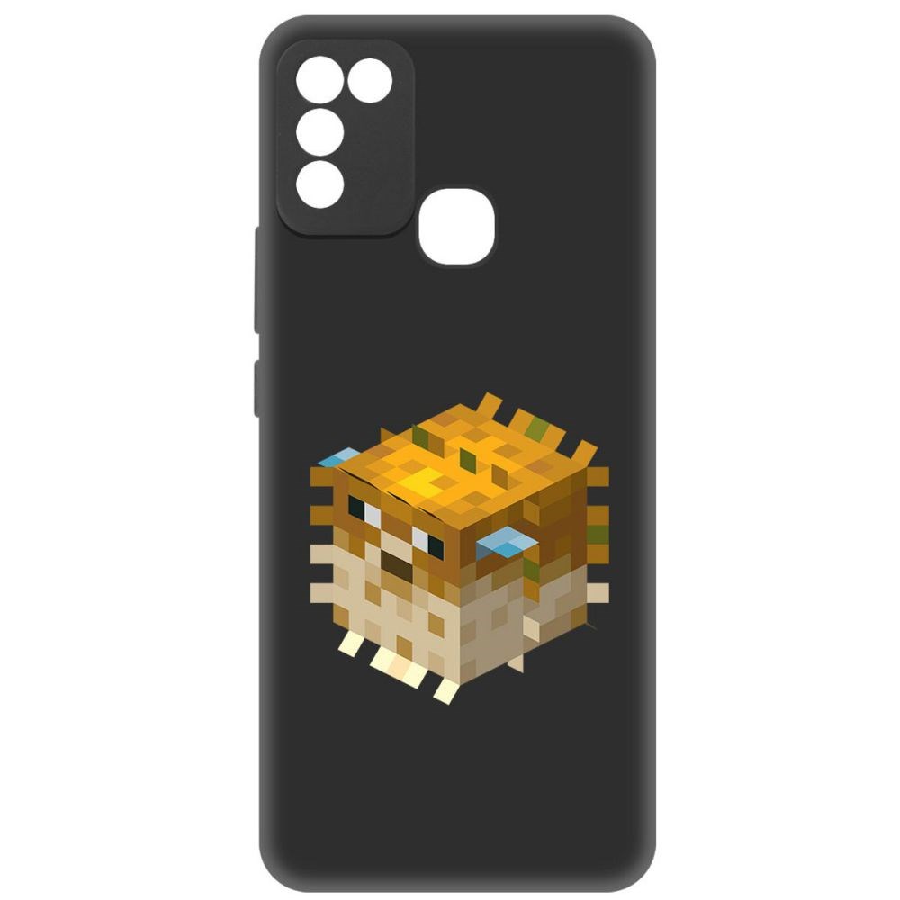 

Чехол-накладка Софт Minecraft-Иглобрюх для INFINIX Hot 11 Play, Черный