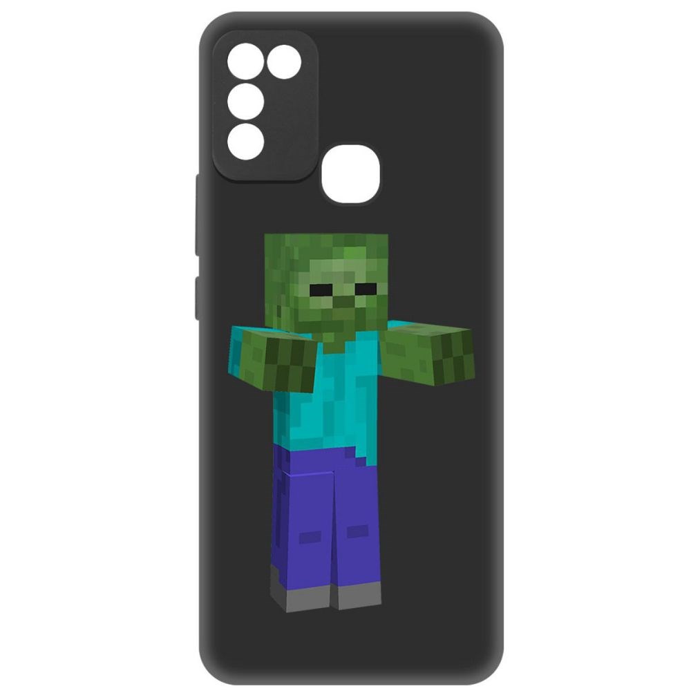 

Чехол-накладка Софт Minecraft-Гигант для INFINIX Hot 11 Play, Черный