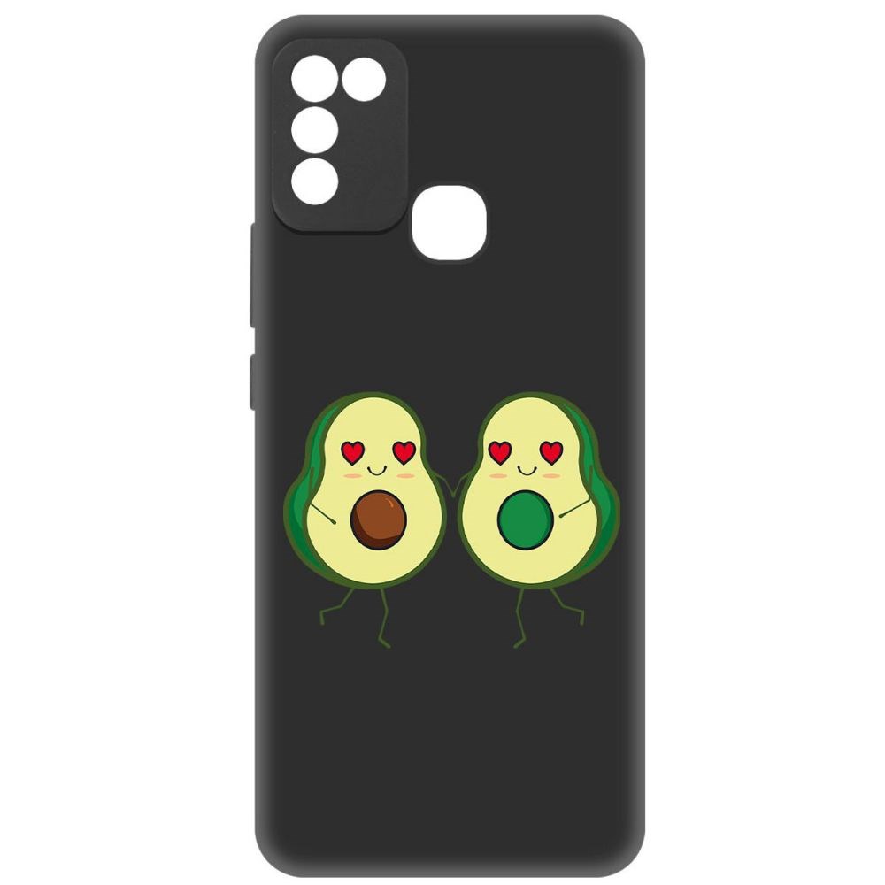 

Чехол-накладка Софт Авокадо Пара для INFINIX Hot 11 Play, Черный