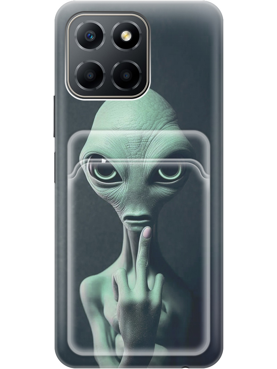 

Силиконовый чехол на Honor X6 / X8 5G с рисунком "Инопланетянин", Зеленый;синий;черный, 20011982