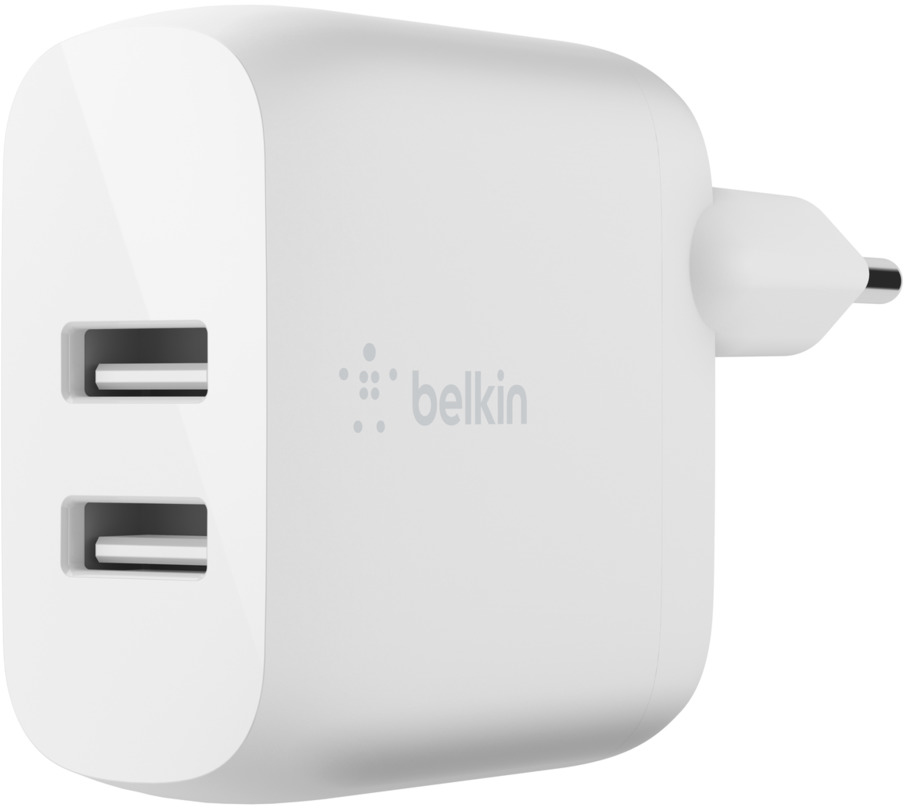 

СЗУ Belkin 24Вт, 4,8A, 2xUSB-A, белый (WCB002vfWH)