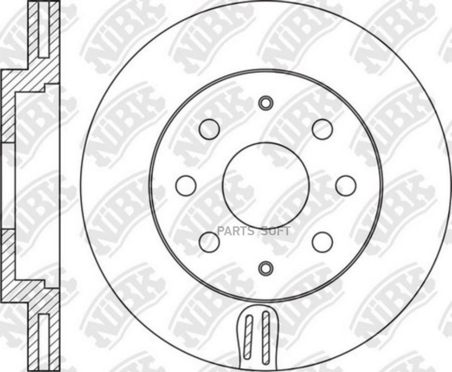 

Тормозной диск NiBK комплект 1 шт. RN1592
