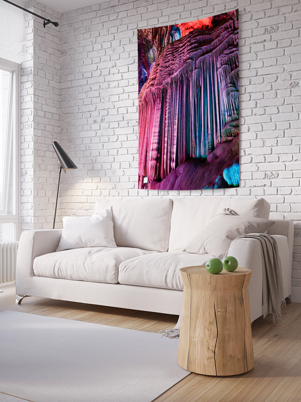 

Вертикальное фотопанно JoyArty Сталактитовые узоры, из ткани, 150х200 см