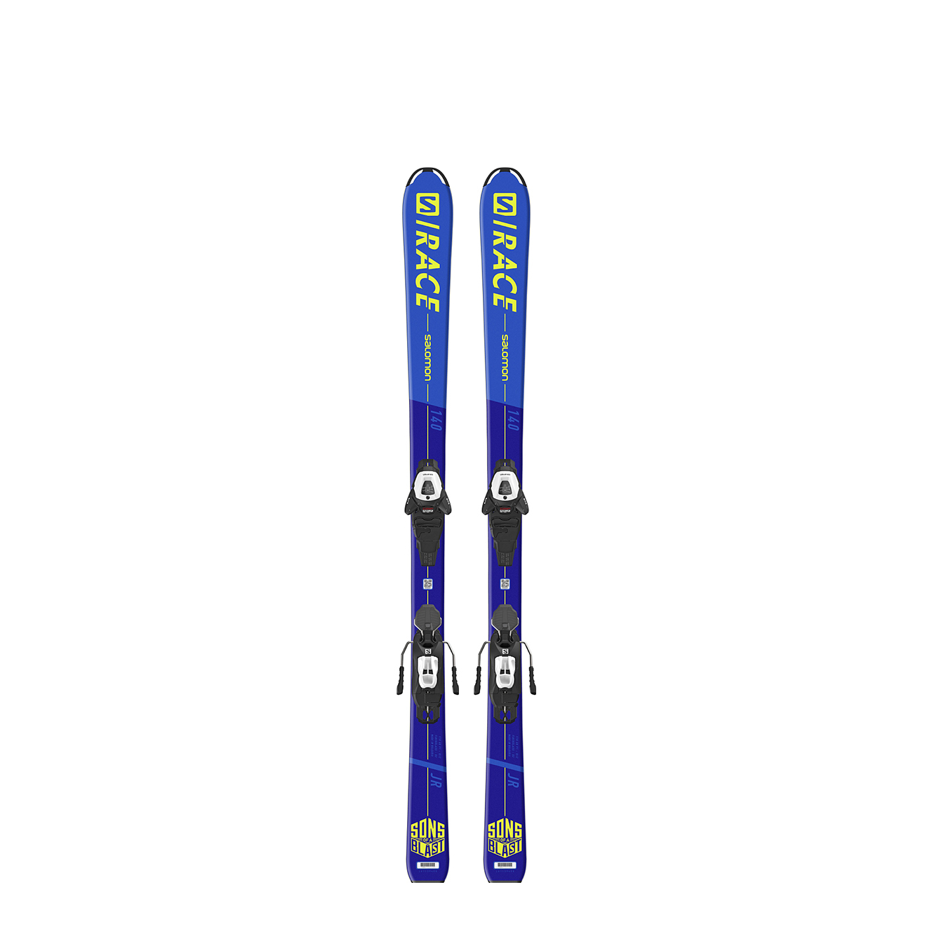 фото Горные лыжи salomon s/race jr m (130-150) + l6 gw j2 80 blue/yellow (21/22) (140)