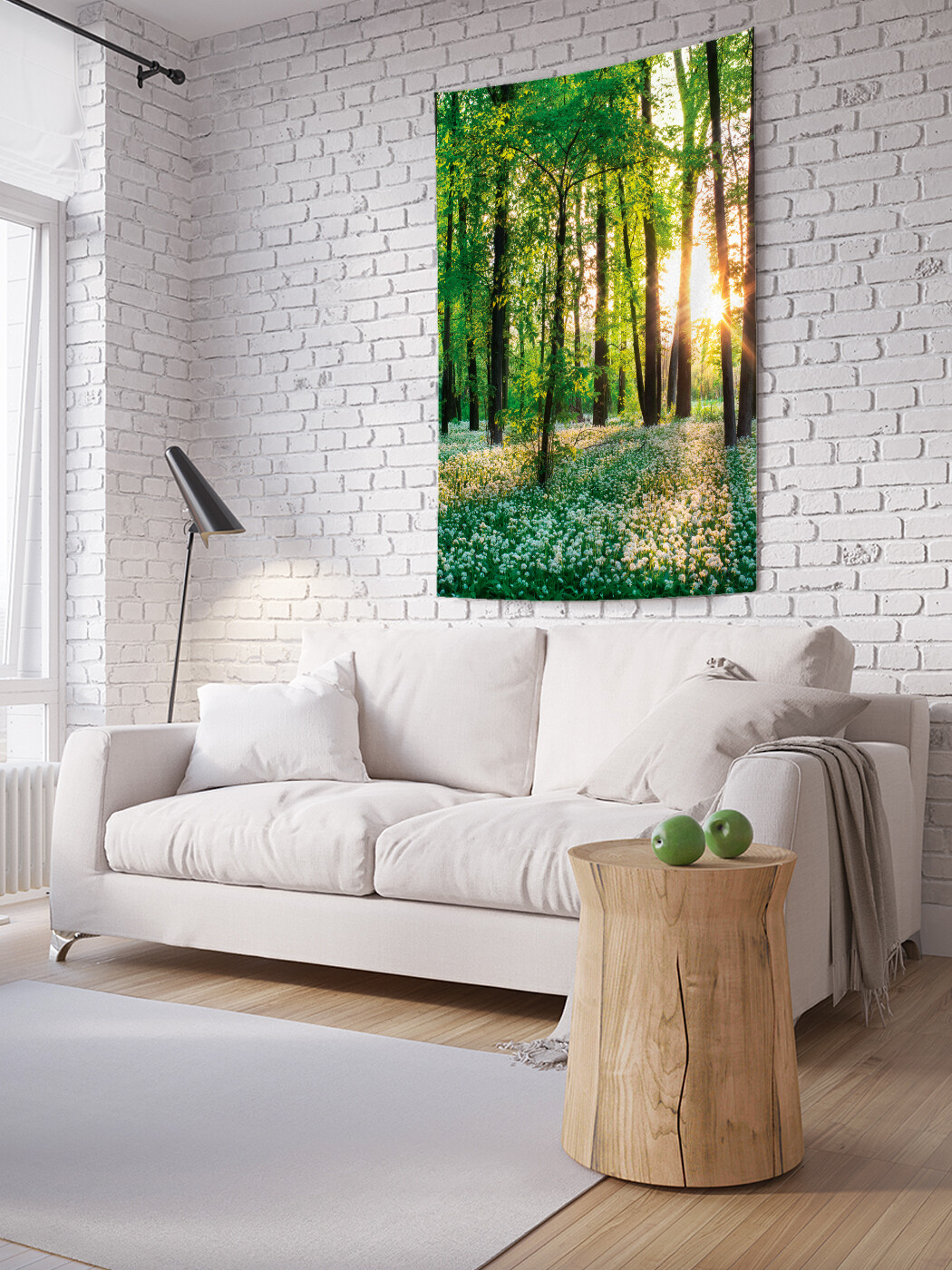 

Вертикальное фотопанно JoyArty Солнце на краю леса, из ткани, 100х150 см
