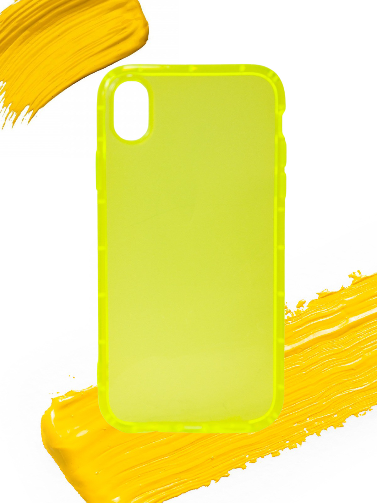 

Чехол для Apple iPhone Xr, прозрачный желтый, Silicone case