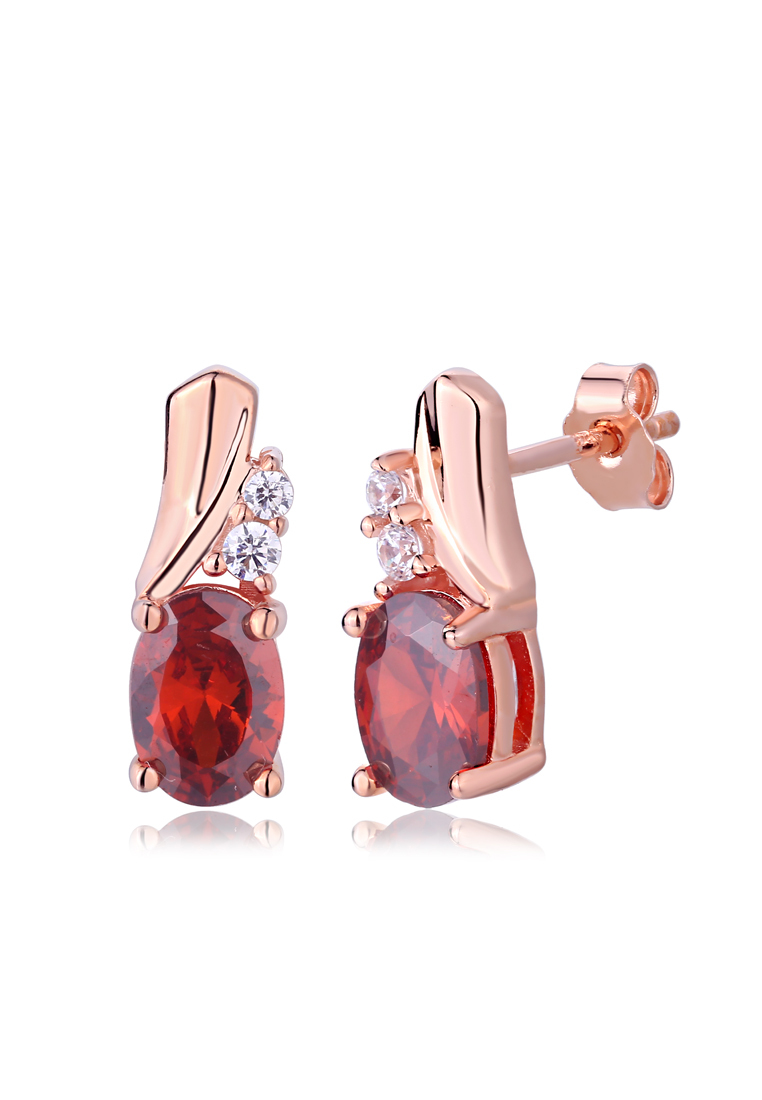 

Серьги-пусеты из серебра с фианитом Ogisana E-60080R, E-60080R
