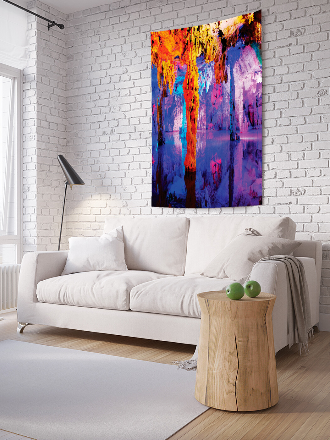 

Вертикальное фотопанно JoyArty Пещерные сталактиты, из ткани, 100х150 см