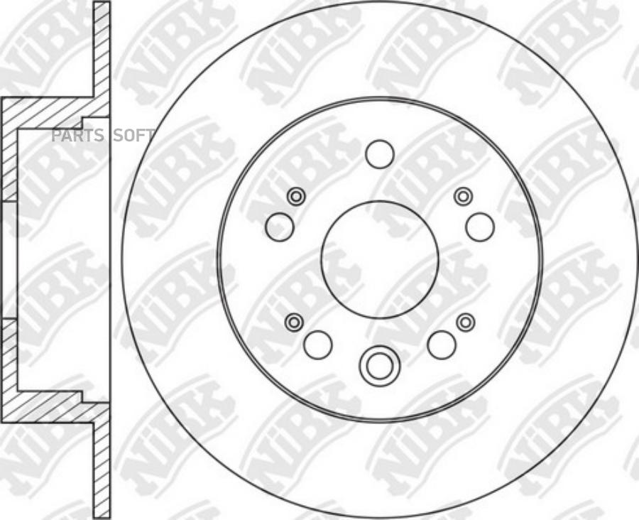 

Тормозной диск NiBK комплект 1 шт. RN1460
