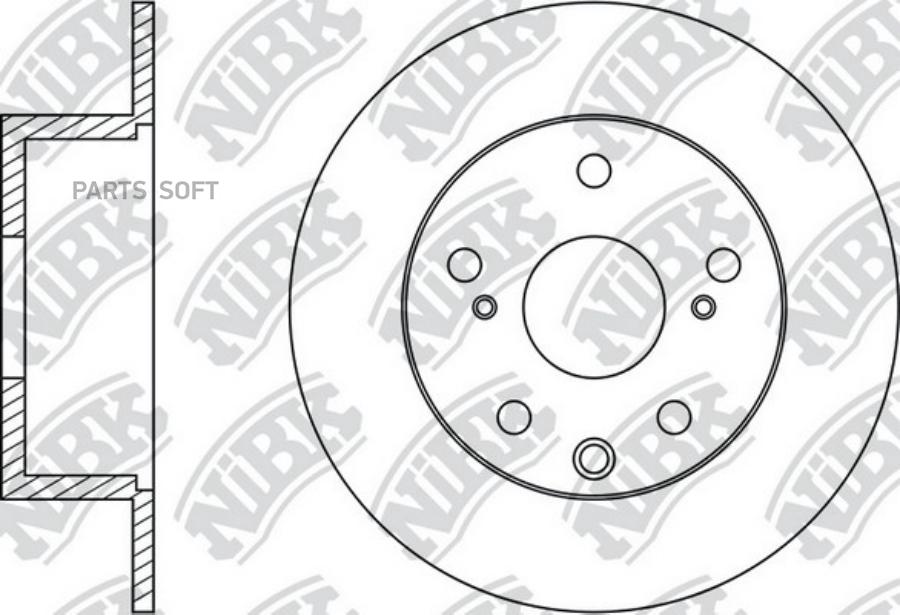 

Тормозной диск NiBK комплект 1 шт. RN1489
