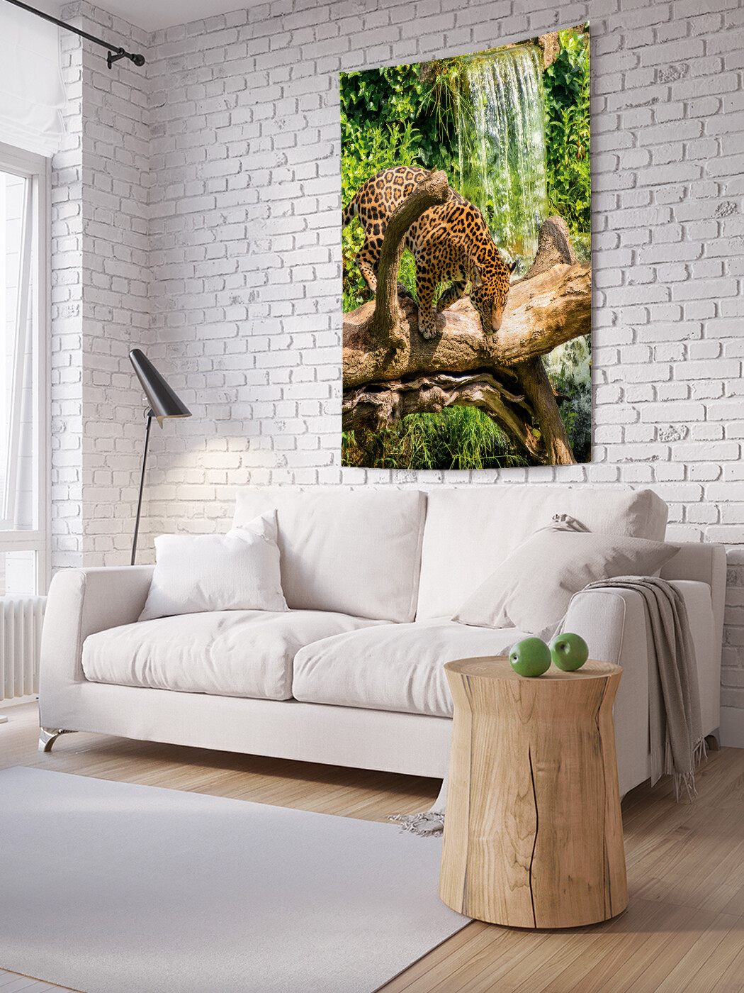 

Вертикальное фотопанно JoyArty Затаившийся леопард, из ткани, 100х150 см