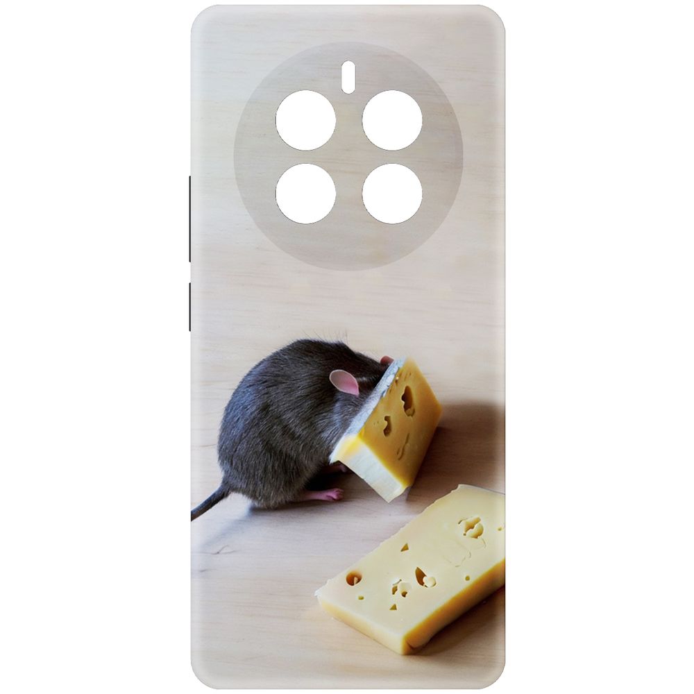 

Чехол-накладка Krutoff Soft Case Мышь и сыр для Realme 12 Pro+ 5G черный