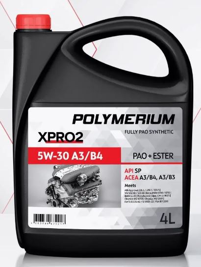 

Моторное масло POLYMERIUM XPRO2 5W-30 НС-синтетическое 4 л POLYMERIUM PLMX2530GF54