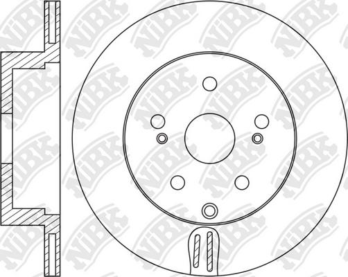 

Тормозной диск NiBK комплект 1 шт. RN1528