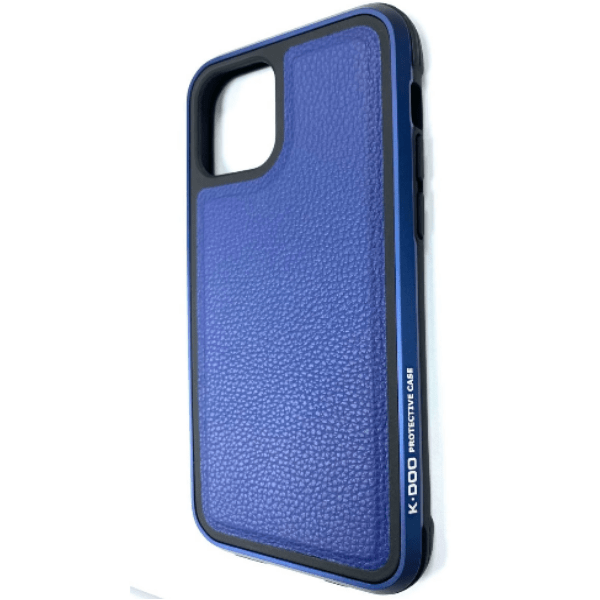 фото Чехол для iphone 12 pro max mars leather, синий k-doo