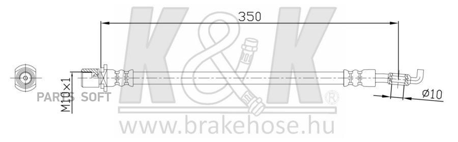 

Шланг тормозной передн Lexus: GS (JZS147) 300 03.93-08.97