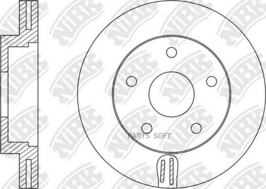 

Тормозной диск NiBK комплект 1 шт. RN1584