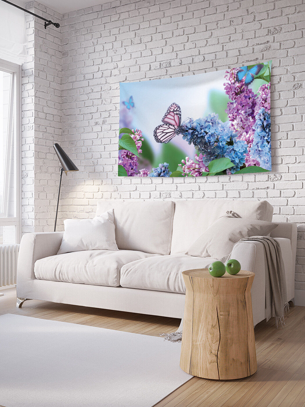 

Горизонтальное фотопанно JoyArty Цветочная тропинка, из ткани, 100х150 см
