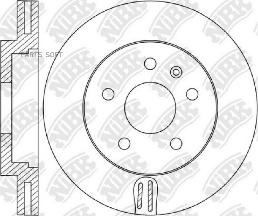 

Тормозной диск NiBK комплект 1 шт. RN1622