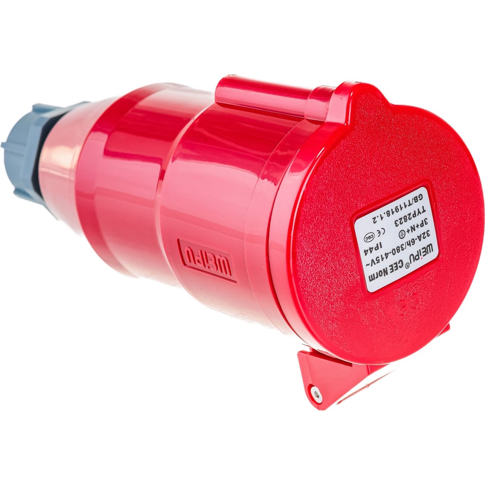 

Вилка LANMASTER IEC 309, трехфазная, 32A, 380V, разборная, мама, красная LAN-IEC-309-32A3P, Красный