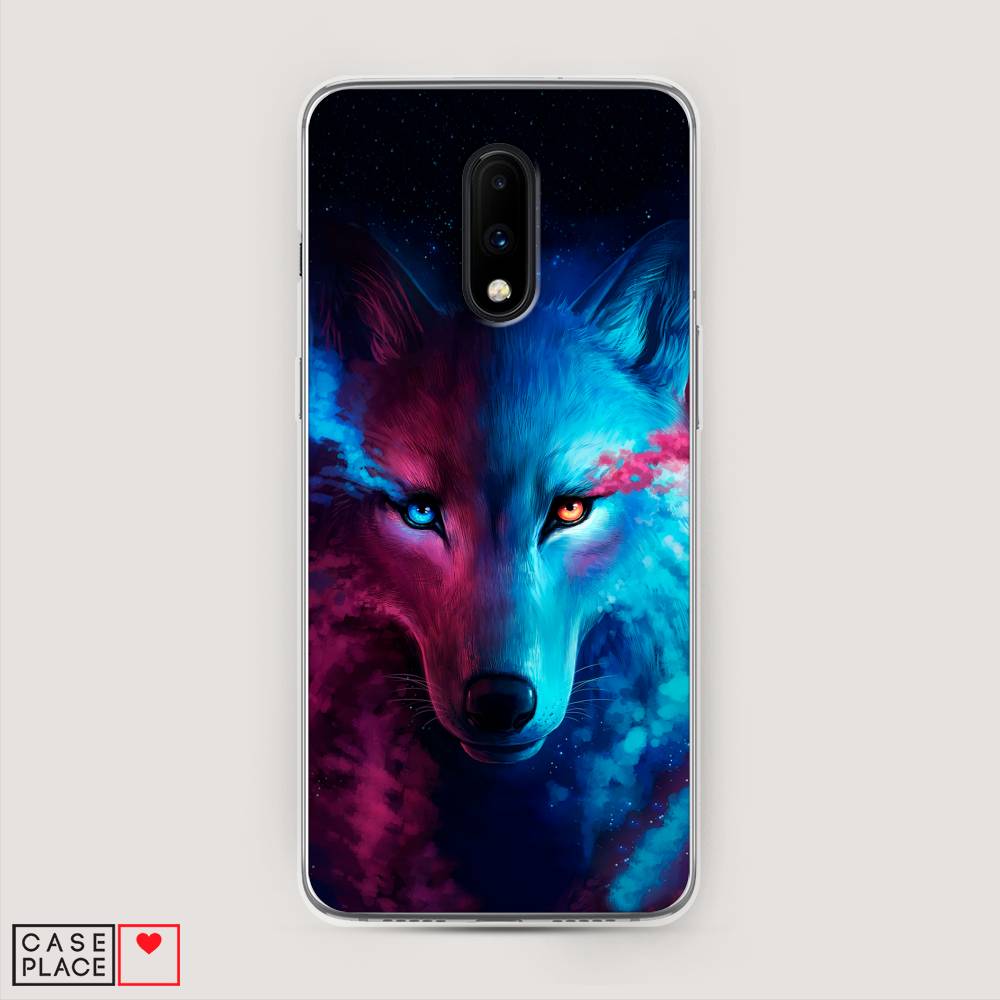

Чехол Awog на OnePlus 7 / ВанПлас 7 "Волшебный волк", Черный;серый, 150750-1