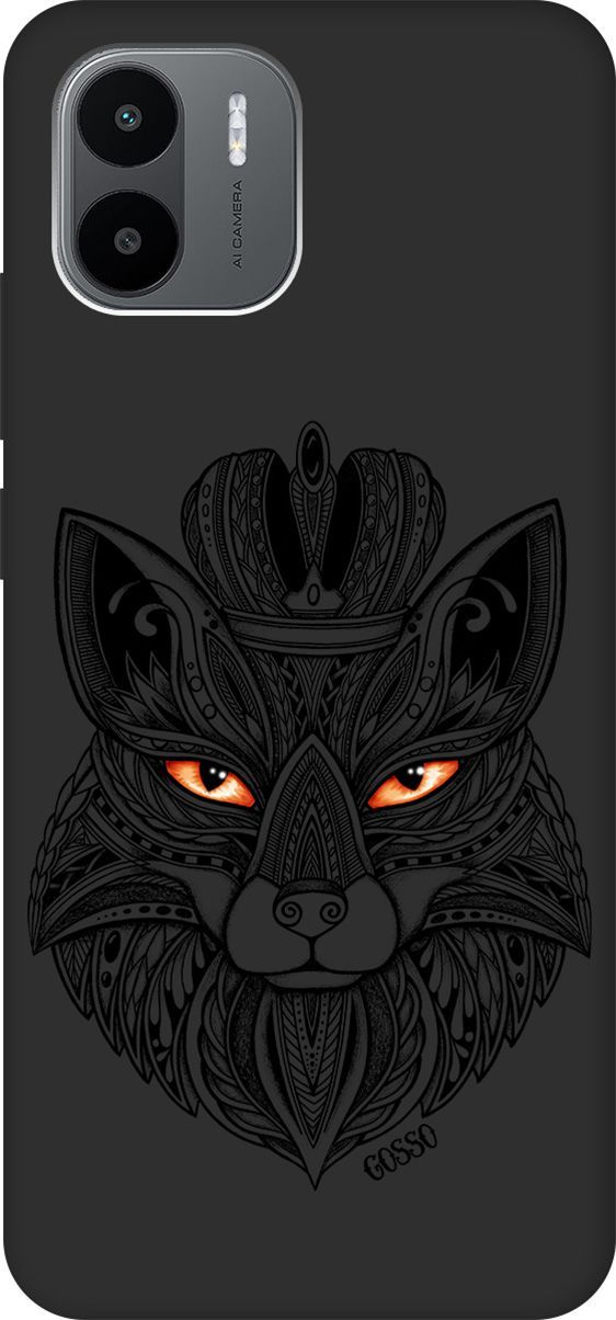 

Чехол на Xiaomi Redmi A1 с 3D принтом "Fox Queen" черный, Черный;белый, 159272