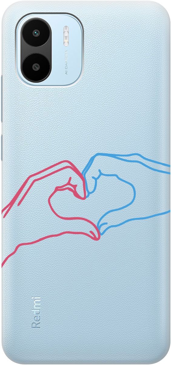 

Чехол на Xiaomi Redmi A1 с 3D принтом "Fall in Love" прозрачный, Прозрачный;голубой, 159271