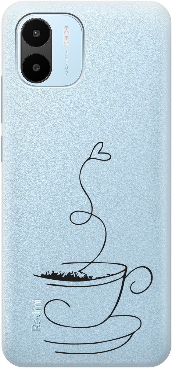 

Чехол на Xiaomi Redmi A1 с 3D принтом "Coffee Love" прозрачный, Прозрачный;черный, 159270