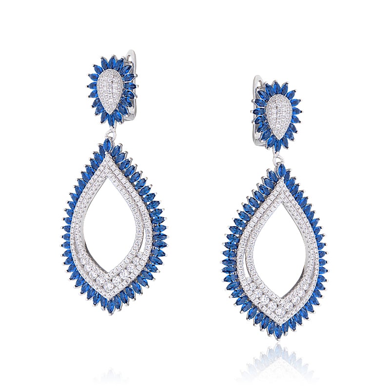 

Серьги из серебра с фианитом ЮВЕЛИР КАРАТ AA80105-E, AA80105-E