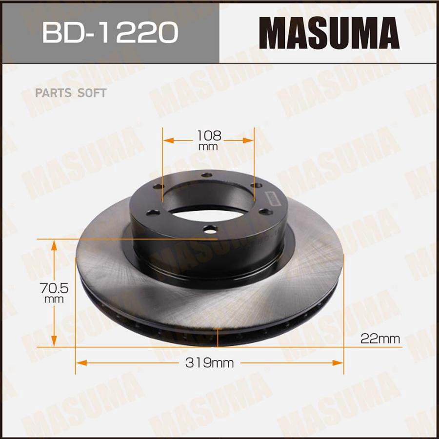 Тормозной диск MASUMA bd1220
