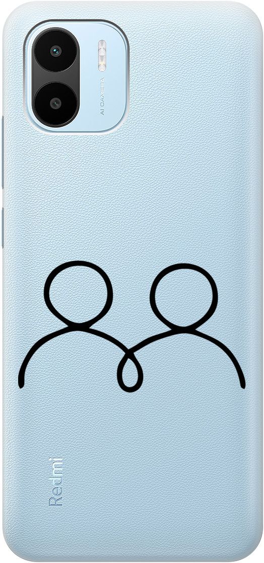

Чехол на Xiaomi Redmi A1 с 3D принтом "Couple Lines" прозрачный, Прозрачный;черный, 159270