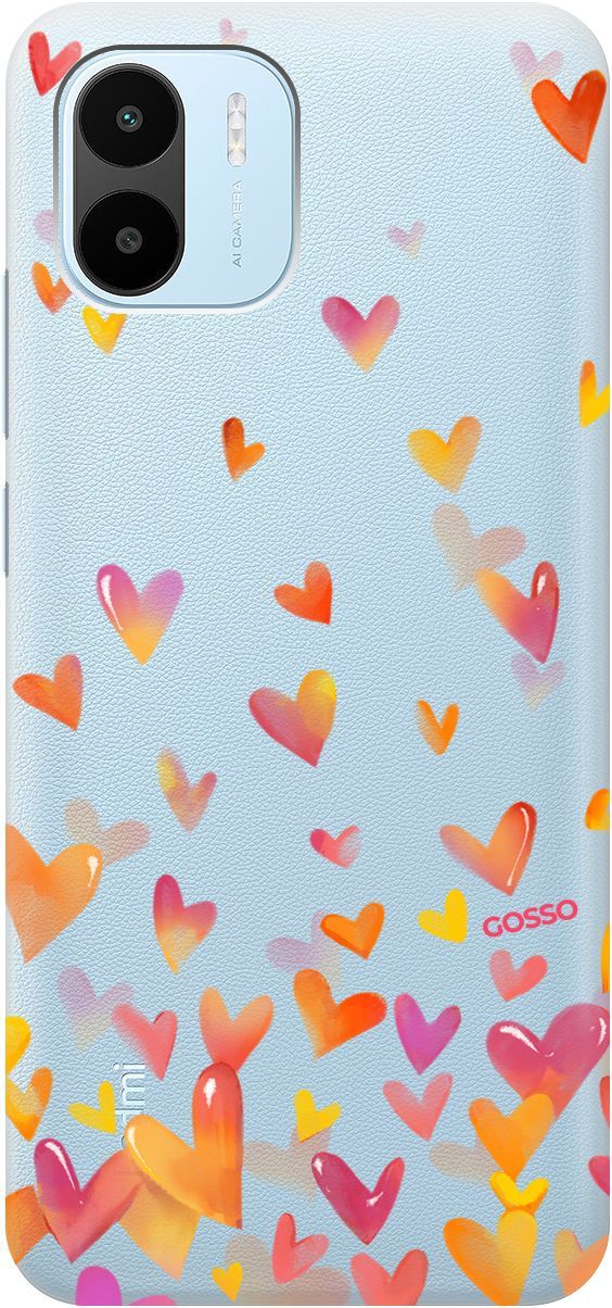 

Чехол на Xiaomi Redmi A1 с 3D принтом "Flying Hearts" прозрачный, Прозрачный;желтый, 159269