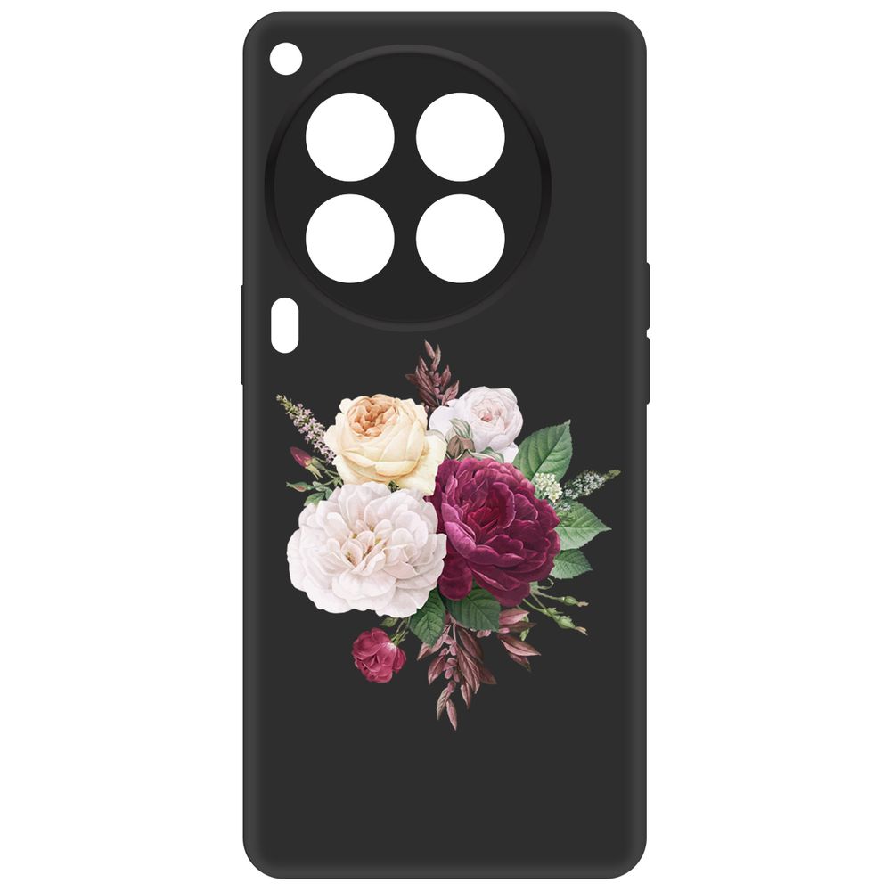 

Чехол-накладка Krutoff Soft Case Цветочная композиция для TECNO Camon 30 Premier 5G черный