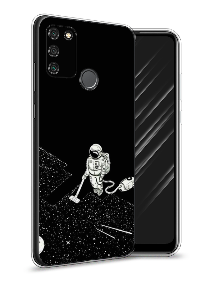 фото Чехол awog "космонавт с пылесосом" для honor 9a