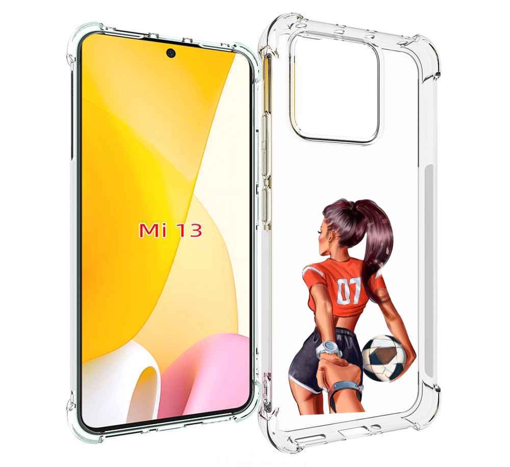 

Чехол MyPads Девушка-футболистка женский для Xiaomi 13, Прозрачный, Tocco