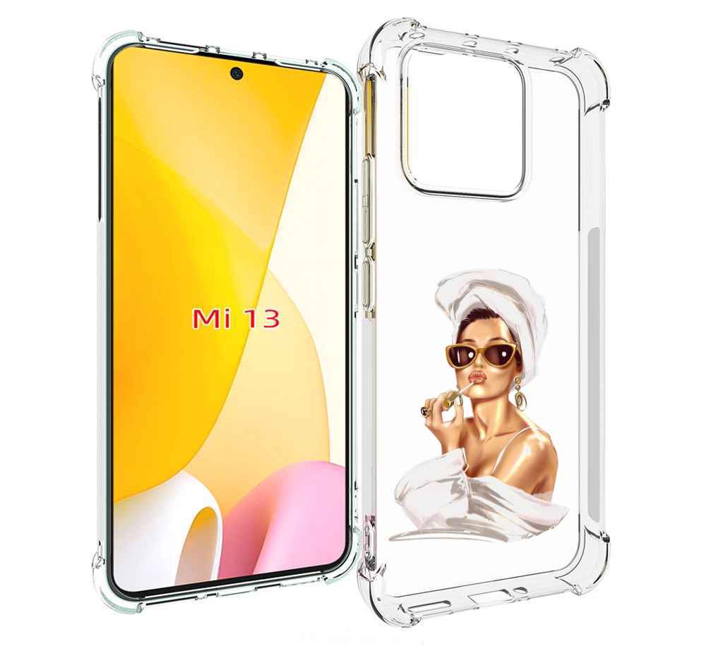 

Чехол MyPads Девушка-утром женский для Xiaomi 13, Прозрачный, Tocco