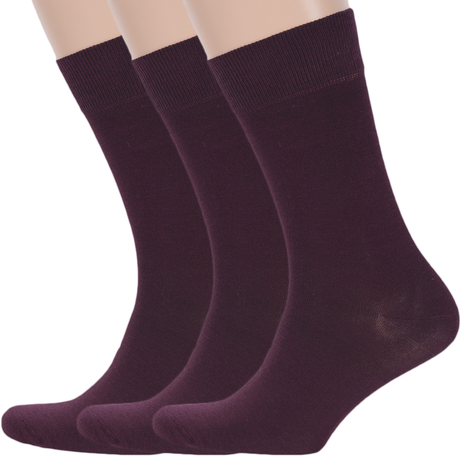 

Набор носков RuSocks 3-М-1221 бордовый 25-27 (38-41), 3-М-1221