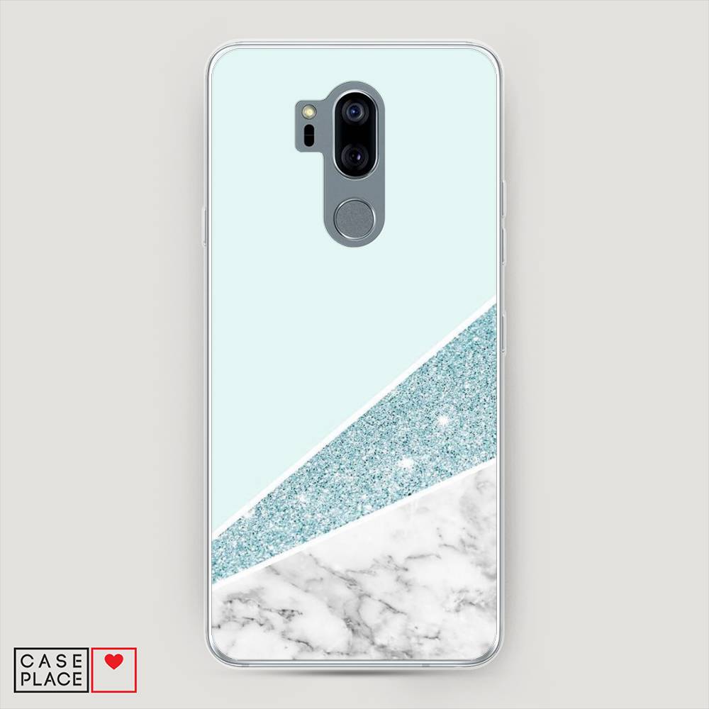 

Чехол Awog "Мрамор с голубыми блестками" для LG G7 ThinQ, 83450-3